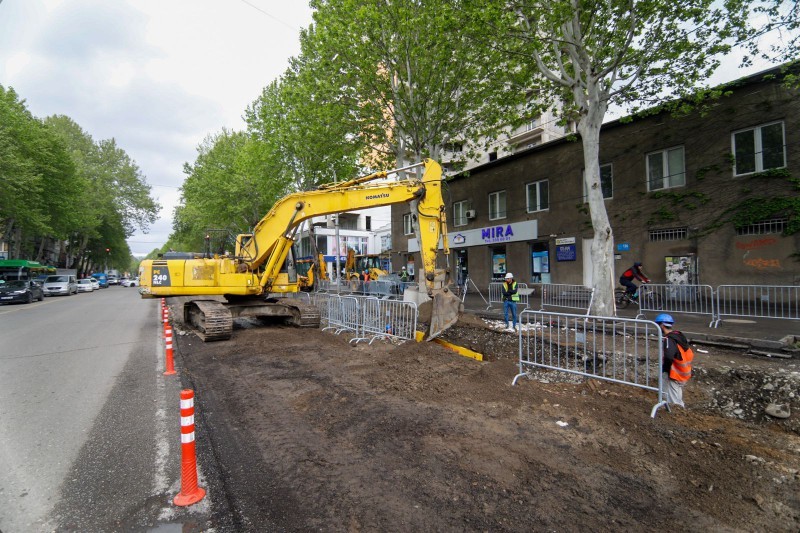 2024 წლის იანვარში სრულად დავამთავრებთ ამ პროექტს - ირაკლი ბენდელიანი წერეთლის გამზირის რეაბლიტაციაზე