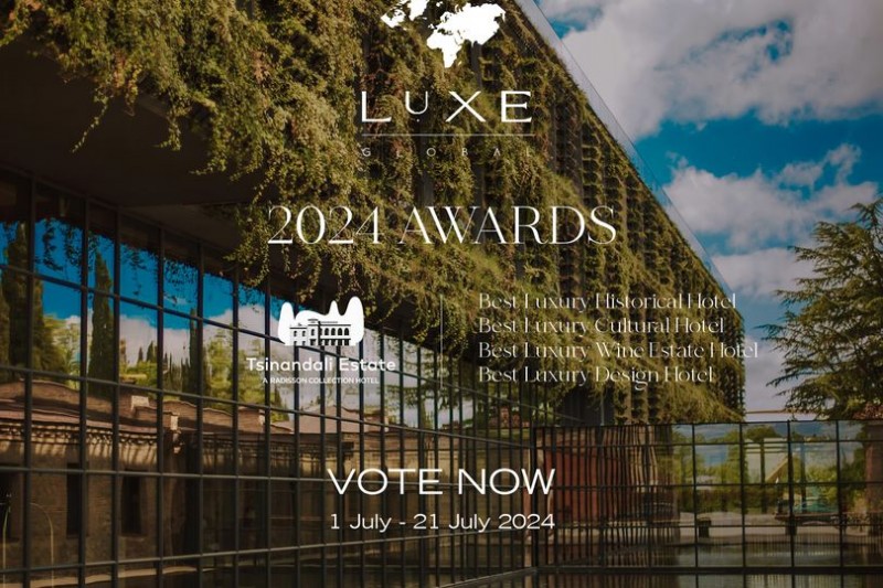 წინანდლის მამულის სასტუმრო „რადისონ ქოლექშენი“ Luxe Global Awards-ის 4 ნომინაციაშია ნომინირებული