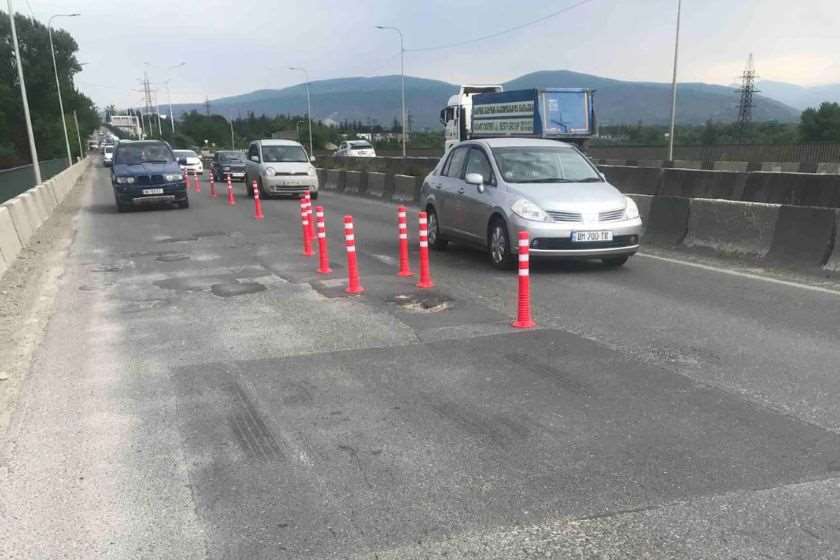 მდინარე არაგვის ხიდზე, აღდგენითი სამუშაოების გამო, მოძრაობა ღამის საათებში შეიზღუდება