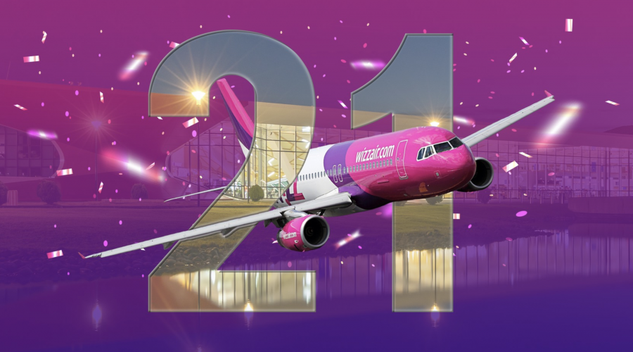 Wizz Air-ი ქუთაისის საერთაშორისო აეროპორტში 7 მლნ-ზე მეტ მგზავრს მოემსახურა - ავიაკომპანიას დღეს 21 წელი შეუსრულდა