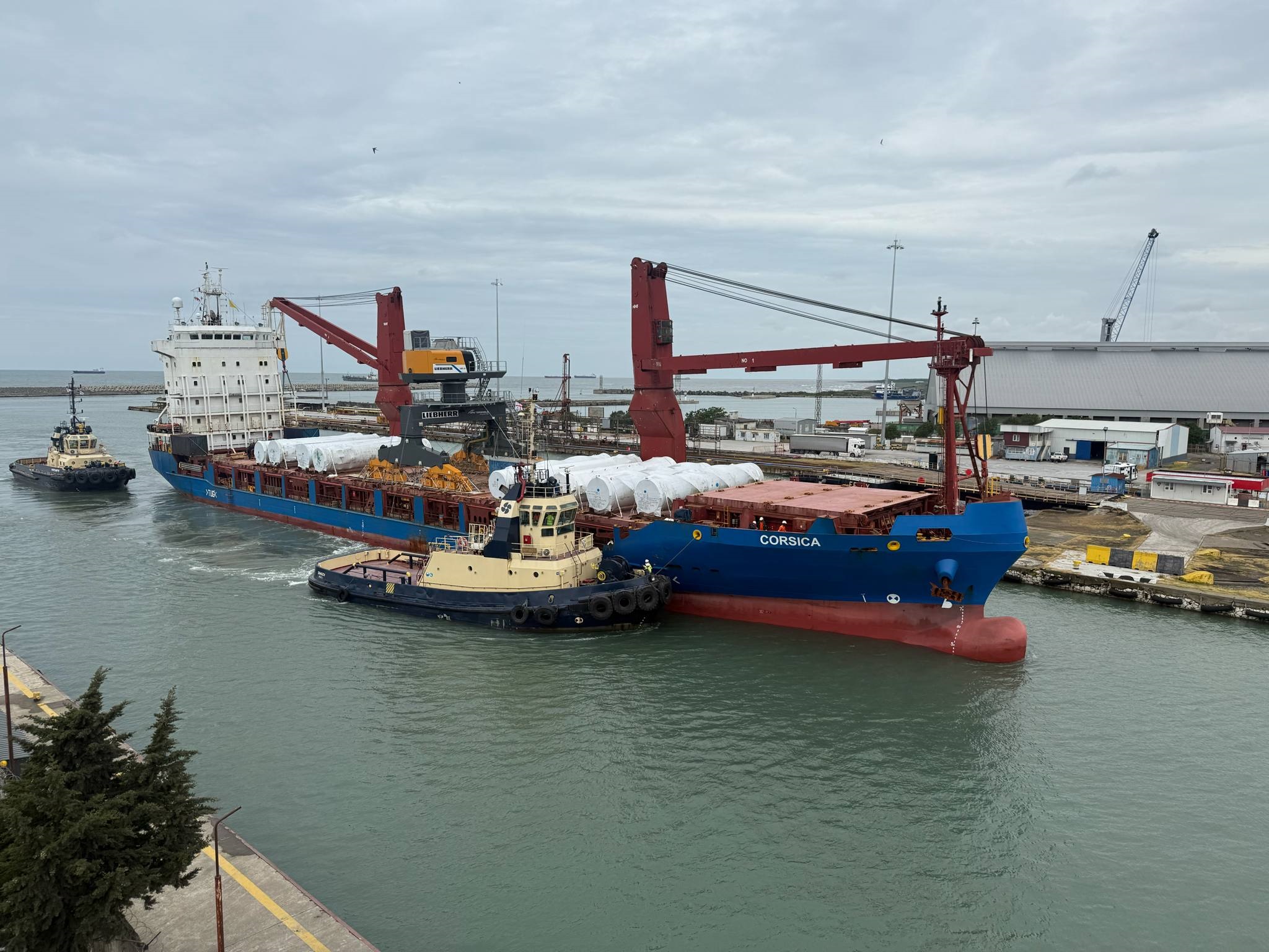 ეიპიემ ტერმინალს ფოთმა ახალი, გერმანული წარმოების სრულად ელექტროენერგიაზე მომუშავე ნაყარი ტვირთის პორტალური ამწე მიიღო