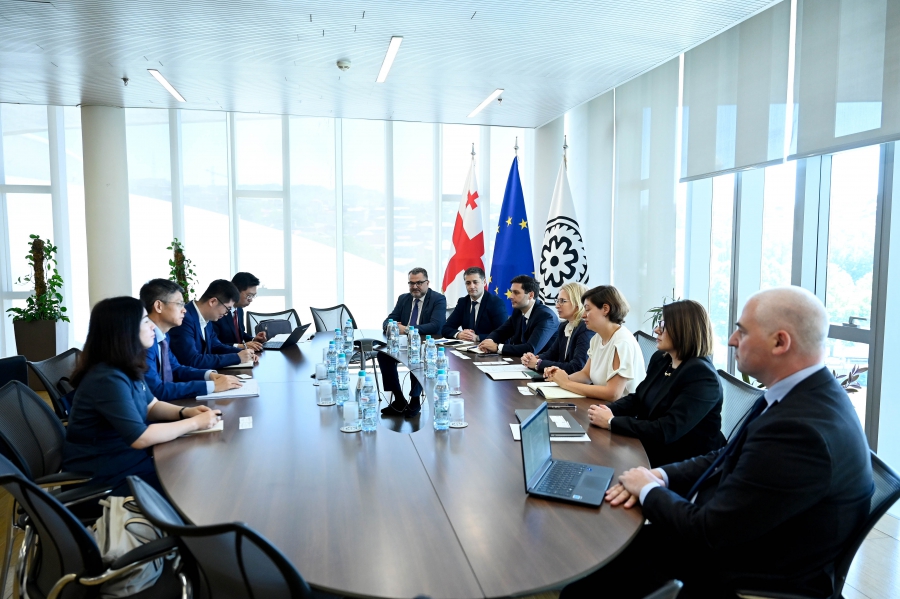 ნათია თურნავა ჩინეთის ტრანსსასაზღვრო ბანკთაშორისი გადახდების სისტემის პრეზიდენტს შეხვდა