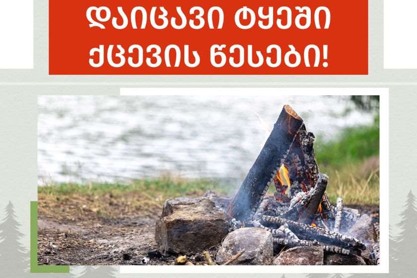 ეროვნული სატყეო სააგენტო მოსახლეობას ტემპერატურის მატების ფონზე ტყეში ხანძრების გაჩენის რისკის შესახებ აფრთხილებს