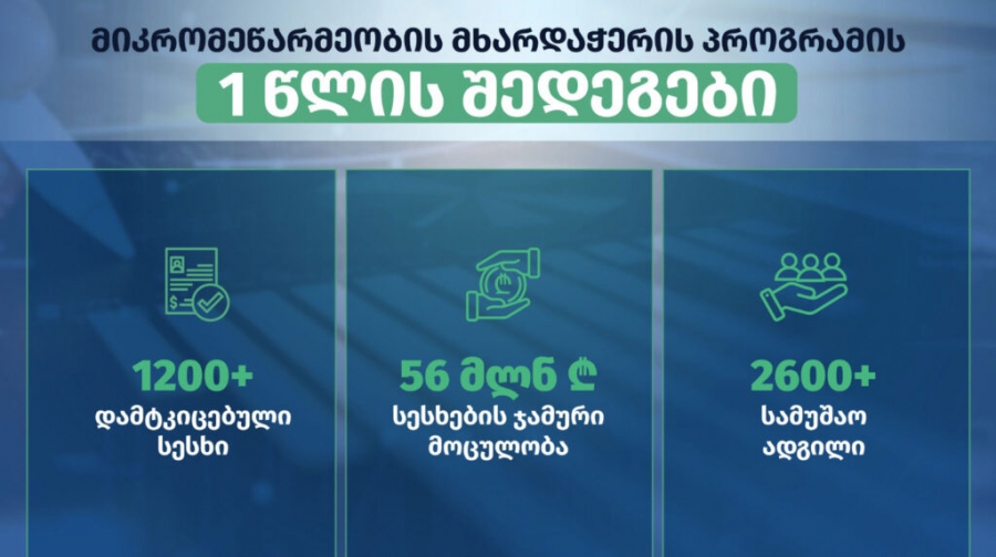 Produce in Georgia approves over GEL 60 million-worth loans in one year - Economy Ministry