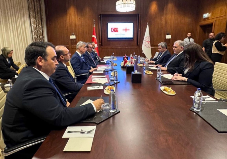 თურქეთში ოფიციალური ვიზიტის ფარგლებში, მიხეილ სარჯველაძე თურქ კოლეგას შეხვდა