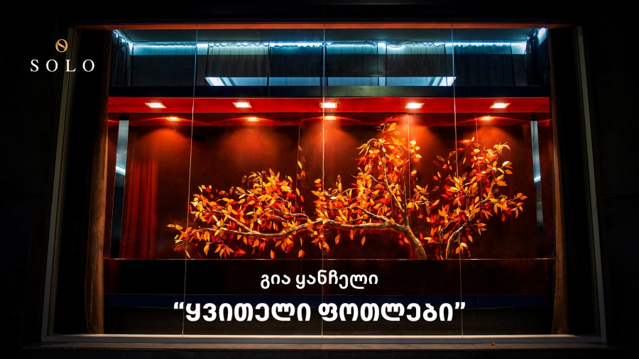 SOLO-მ გია ყანჩელის კომპოზიციის - ყვითელი ფოთლების ინსპირაციით, საშემოდგომო ვიტრინები შექმნა