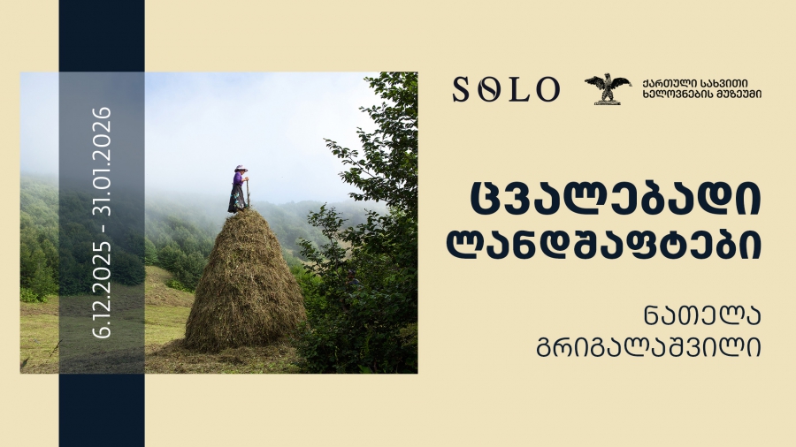 SOLO-სთან პარტნიორობით, ნათელა გრიგალაშვილის გამოფენა „ცვალებადი ლანდშაფტები“ იხსნება