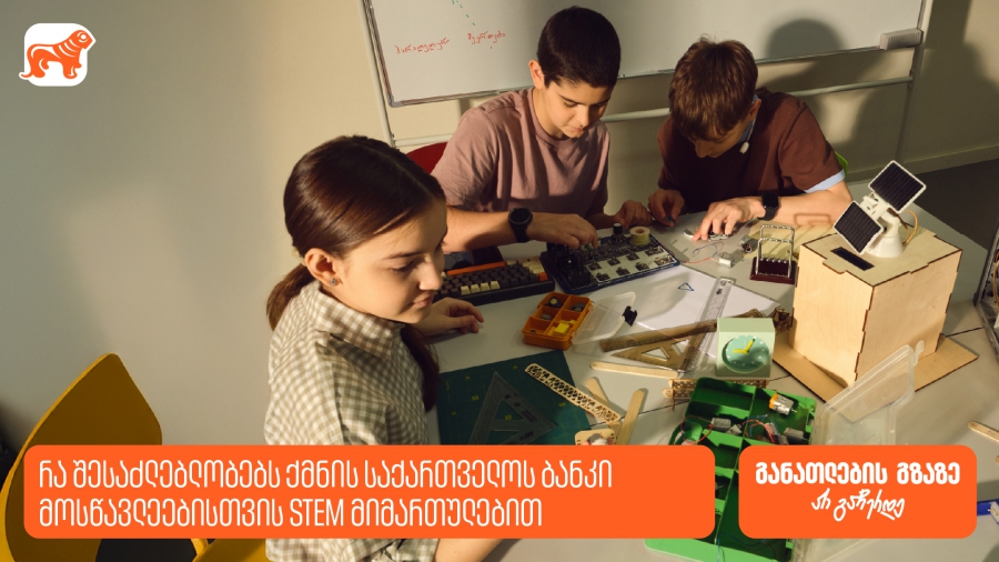 რა შესაძლებლობებს ქმნის საქართველოს ბანკი მოსწავლეებისთვის STEM მიმართულებით?