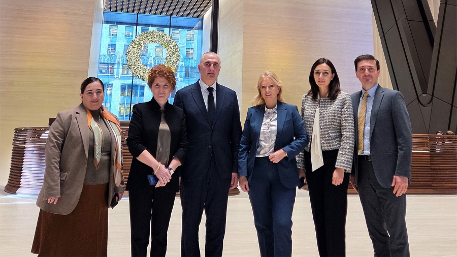 ნათია თურნავა და ლაშა ხუციშვილი საქართველოს მიერ ევრობონდების რეფინანსირებისთვის მზადების სამუშაოს ფარგლებში ამერკულ საინვესტიციო კომპანიებს შეხვდნენ