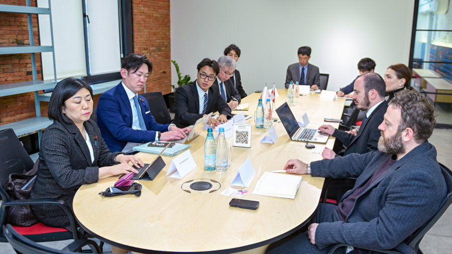 GITA - ს თავმჯდომარემ ავთანდილ კასრაძემ იაპონიის დელეგაციას ტექნოპარკში უმასპინძლა