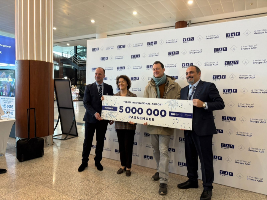 თბილისის საერთაშორისო აეროპორტი 5 000 000-ე მგზავრს მოემსახურა