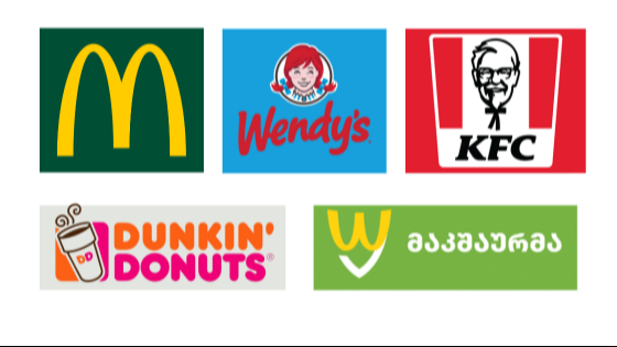 TOP 5 სწრაფი კვების ობიექტი ბრუნვის მიხედვით