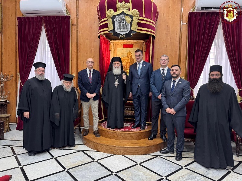 საქართველოს გარემოს დაცვისა და სოფლის მეურნეობის მინისტრის ოფიციალური ვიზიტი იერუსალიმის პატრიარქთან