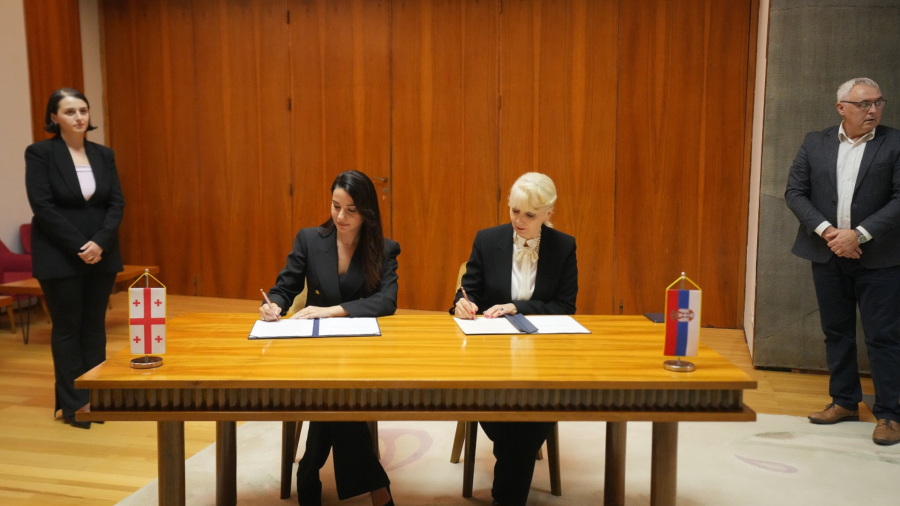 მარიამ ქვრივიშვილმა და იაგოდა ლაზარევიჩმა საქართველო-სერბეთის ვაჭრობისა და ეკონომიკური თანამშრომლობის ერთობლივი სამთავრობო კომისიის სხდომის ოქმს მოაწერეს ხელი