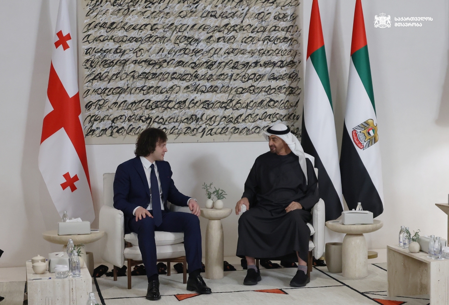 Irakli Kobakhidze, Prime Minister of Georgia Meets HH Sheikh Mohamed bin Zayed Al Nahyan, President of the United Arab Emirates
