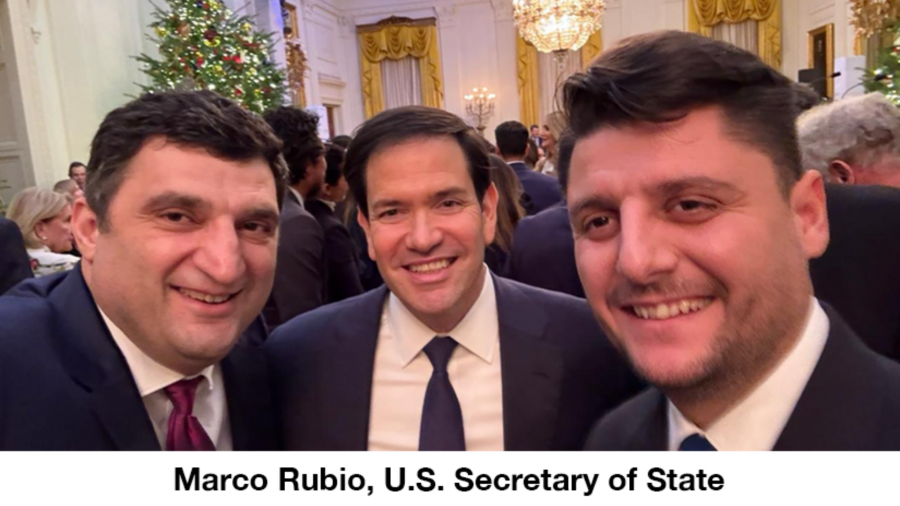 CEOs of Georgian companies Orbi Group and Block Group attended a Christmas Party at the White House