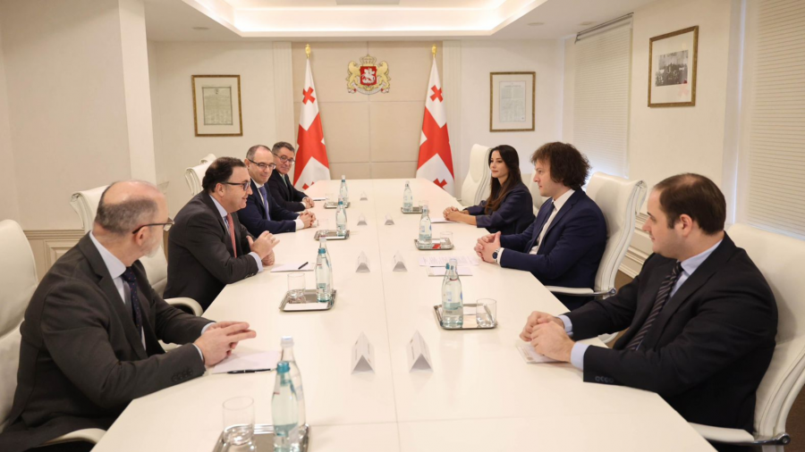 საქართველოს პრემიერ-მინისტრი ირაკლი კობახიძე Aqualia-სა და GWP-ის წარმომადგენლებს შეხვდა