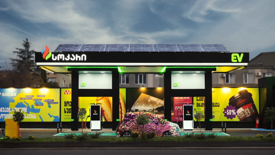 SOCAR LAUNCHES THE SOUTH CAUCASUS’ FIRST FULLY ELECTRIC EV CHARGING STATION IN GEORGIA