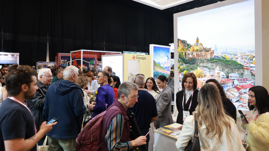 საქართველოს ტურიზმის ეროვნული ადმინისტრაცია თელ-ავივის საერთაშორისო გამოფენაზე 30-ზე მეტ კომპანიასთან ერთად წარდგა