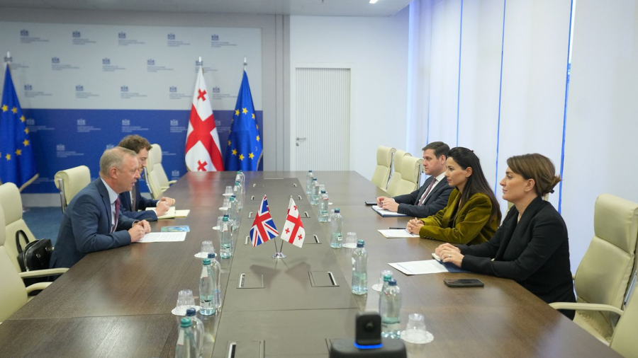 მარიამ ქვრივიშვილი საქართველოში გაერთიანებული სამეფოს ელჩს შეხვდა