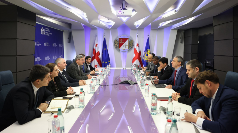 ფინანსთა მინისტრი ლაშა ხუციშვილი საერთაშორისო სავალუტო ფონდის მისიას შეხვდა