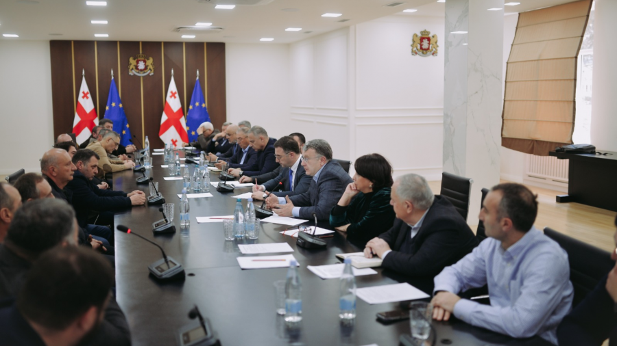 დავით სონღულაშვილი ატმის და ვაშლატამას მწარმოებელ ფერმერებს და ექსპორტიორებს შეხვდა