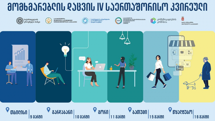 9-16 მარტს, თბილისში, გარდაბანში, გორში, ბათუმსა და წყალტუბოში, მომხმარებლის დაცვის IV საერთაშორისო კვირეული გაიმართება
