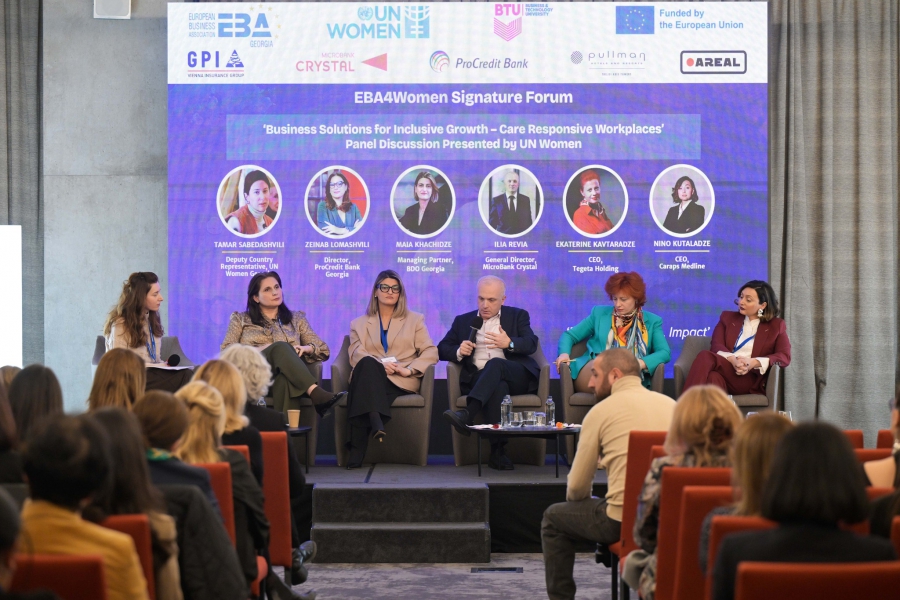 ქალთა ეკონომიკური გაძლიერების ფორუმზე ილია რევიამ „კრისტალის“ გამოცდილება წარადგინა