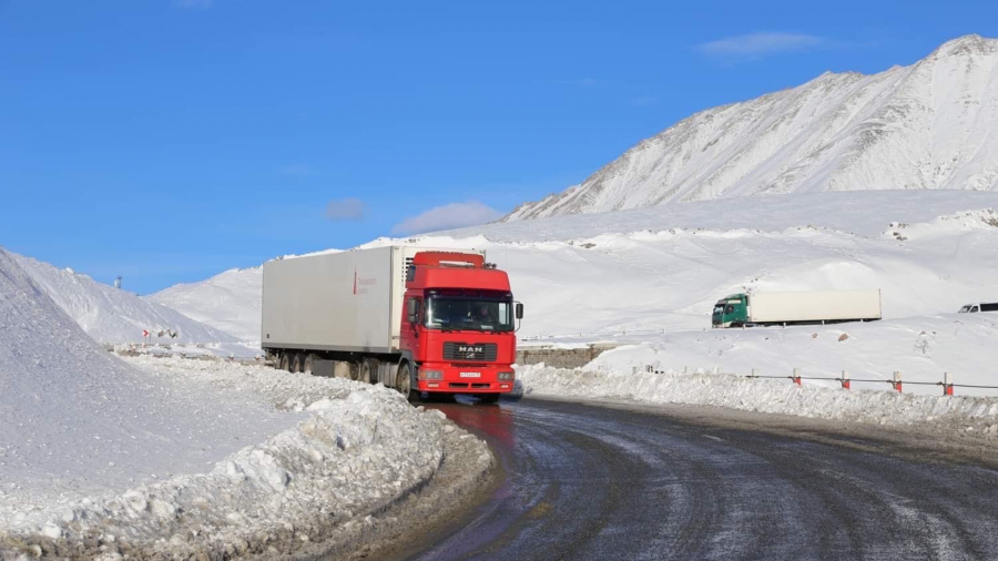 გუდაური(ფოსტა)-კობის მონაკვეთზე მისაბმელიანი და ნახევრადმისაბმელიანი ავტოტრანსპორტის მოძრაობა აღდგა