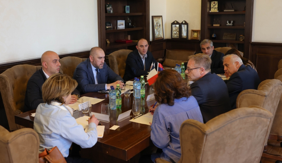 ზურაბ აბაშიძე საქართველოში საფრანგეთისა და სომხეთის ელჩებს შეხვდა