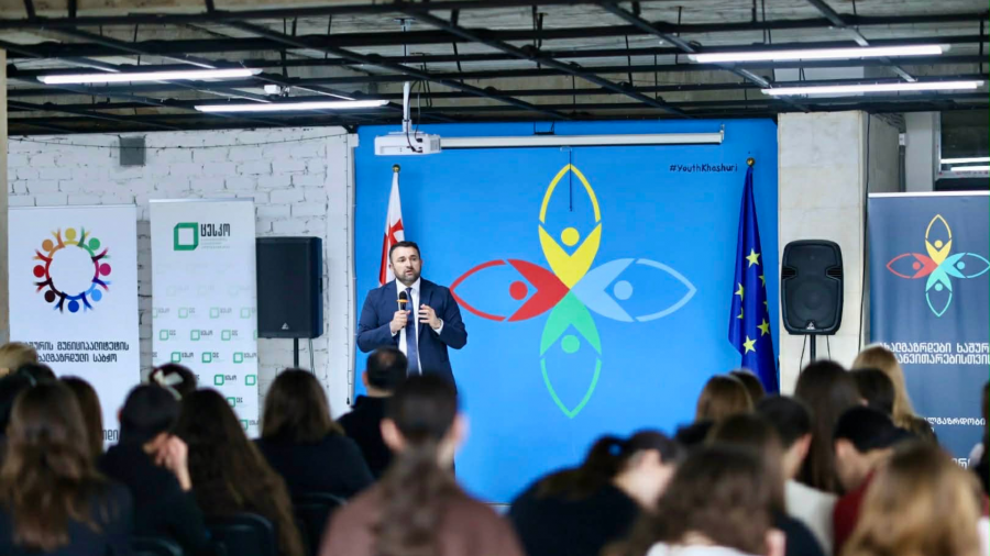 შეხვედრა ახალგაზრდებთან ხაშურის ახალგაზრდულ ცენტრში