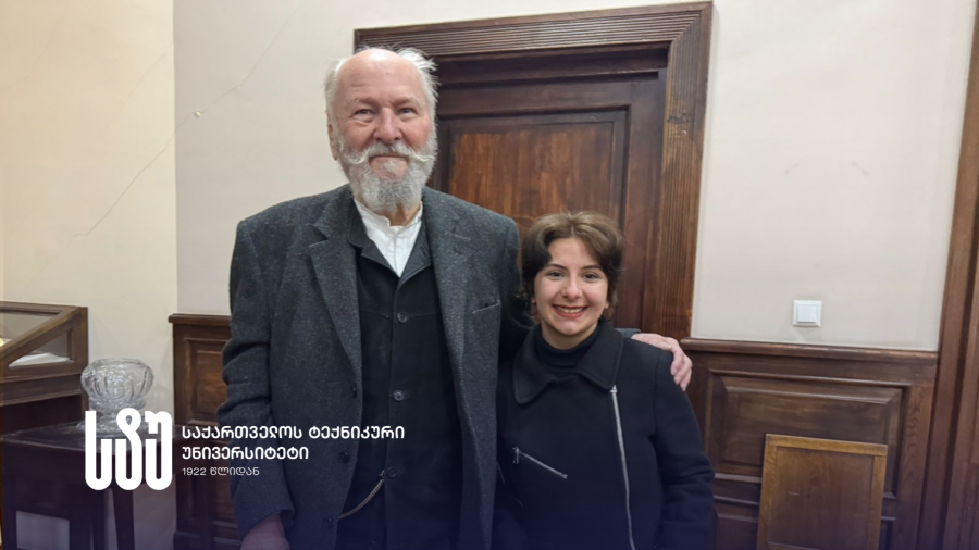 საქართველოს ტექნიკური უნივერსიტეტის გამარჯვებული სტუდენტები კლაუს ჰიპმა დააჯილდოვა