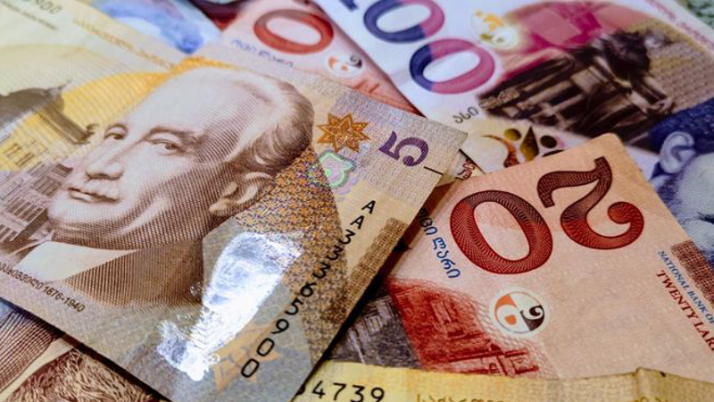 ლარი დოლართან 3.38 თეთრით, ევროსთან კი 3.60 თეთრით გაუფასურდა
