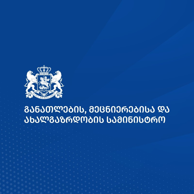 განათლების, მეცნიერებისა და ახალგაზრდობის სამინისტრო განცხადებას ავრცელებს