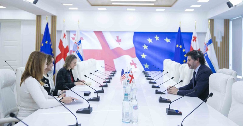 კახა კალაძემ აშშ-ის ელჩთან გაცნობითი ხასიათის შეხვედრა გამართა