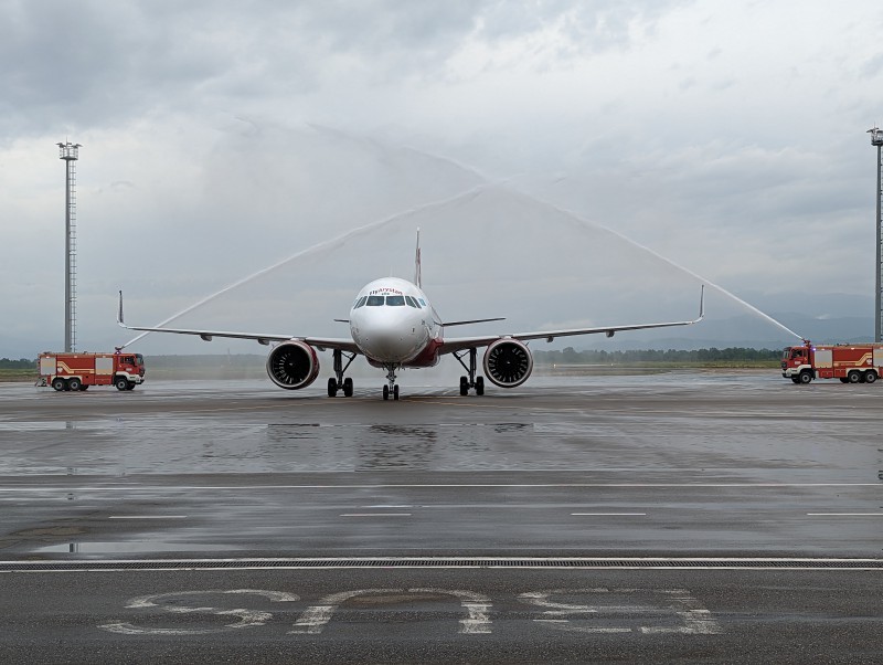 ქუთაისის საერთაშორისო აეროპორტში FlyArystan-მა ალმათის მიმართულებით ფრენები დაიწყო