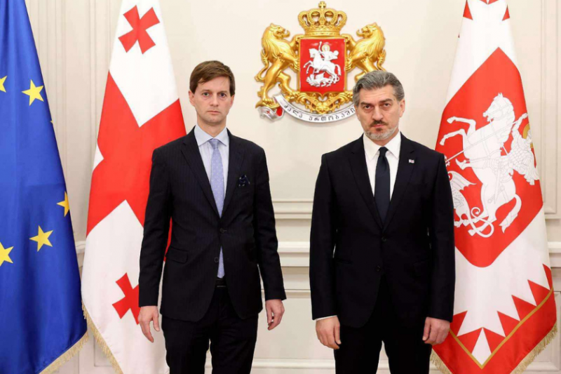 საქართველოს პრეზიდენტს მიხეილ ყაველაშვილს ელჩებმა რწმუნებათა სიგელები გადასცეს